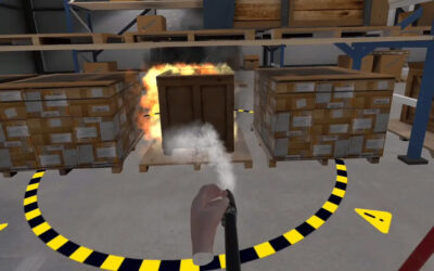 ¡Fuego! Así entrenan uruguayos con realidad virtual para combatir incendios